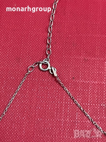 Сребърен гердан, снимка 3 - Колиета, медальони, синджири - 52743401