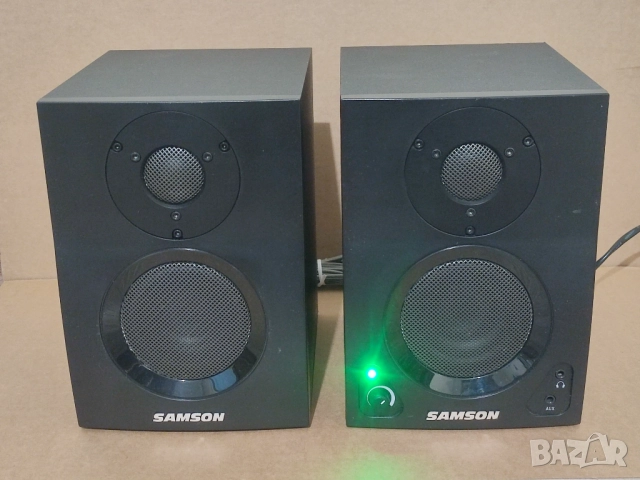 Малки активни мониторни тонколони Samson с bluetooth, снимка 2 - Тонколони - 52945680
