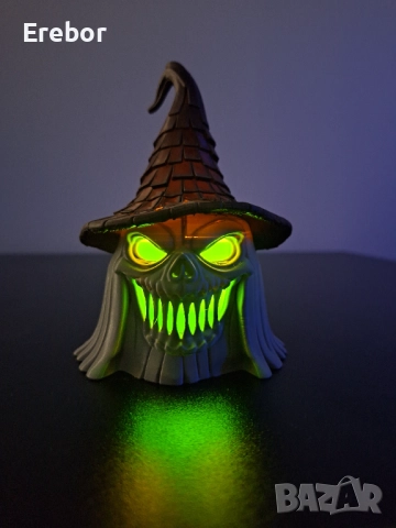 Хелуин лампа skull witch , снимка 1