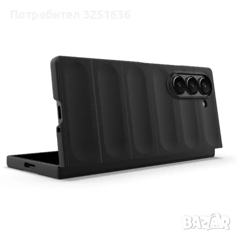 Калъф Techsuit - Magic Shield - Samsung Galaxy Z Flip 6 / Z Fold6 - Black / Purple, снимка 3 - Калъфи, кейсове - 47200910