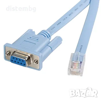 Конзолен кабел  RJ45 M към DB9 F, , снимка 2 - Кабели и адаптери - 49845610