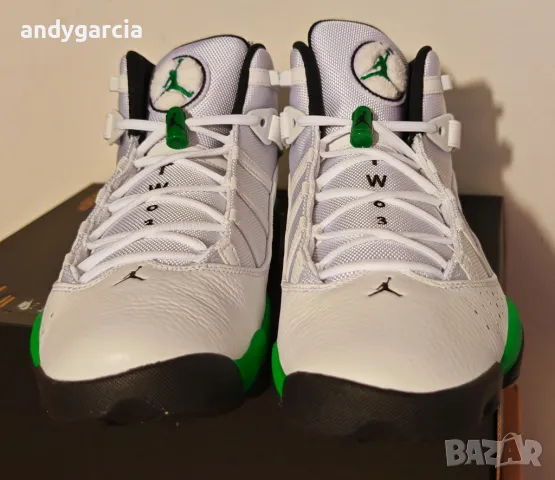 Nike Air Jordan 6 Rings ЧИСТО НОВИ 47.5 ти номер 31.0см стелка с кутия 100% оригинални, снимка 11 - Маратонки - 50207596