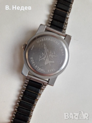 AVIATOR, German design, Quartz, Miyota mov`t, 43 mm case!, снимка 6 - Мъжки - 53684803