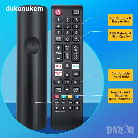 Дистанционно управление за Samsung Smart TV, 4K UHD, QLED, Crystal UHD и UE Series телевизори, снимка 7 - Дистанционни - 53039966