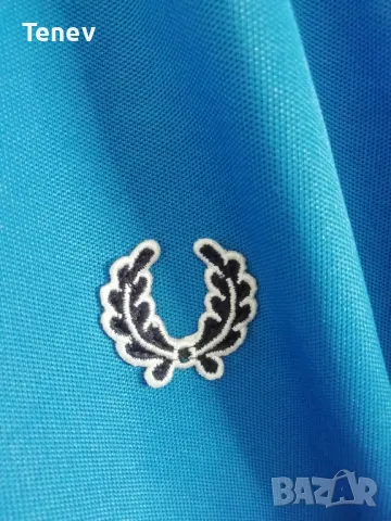 Fred Perry оригинално синьо мъжко горнище Фред Пери размер XL , снимка 5 - Спортни дрехи, екипи - 47329460