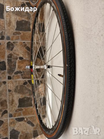 Шосейни капли Shimano 600 Tricolor, шини Mavic SUP, снимка 2 - Части за велосипеди - 46817986