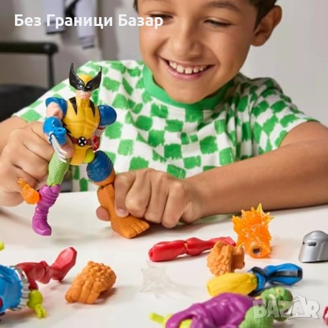 Нова Marvel Wolverine MixMashers 5” Екшън фигура Комбиниране части 4+, снимка 4 - Други - 53390688