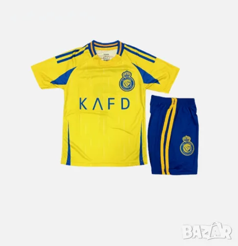 Роналдо 2025 новия детски спортен сет от тениска шорти калци Ал Насър, снимка 2 - Футбол - 49754694