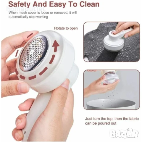 БЕЗПЛАТНА ДОСТАВКА Уред за премахване на мъх от различни текстилни материи LINT REMOVER, снимка 3 - Други - 50711723