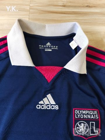 Оригинална мъжка тениска с дълъг ръкав Adidas Climacool x F.C. Olympique Lyon / Season 11-12 (Away), снимка 4 - Тениски - 45092821