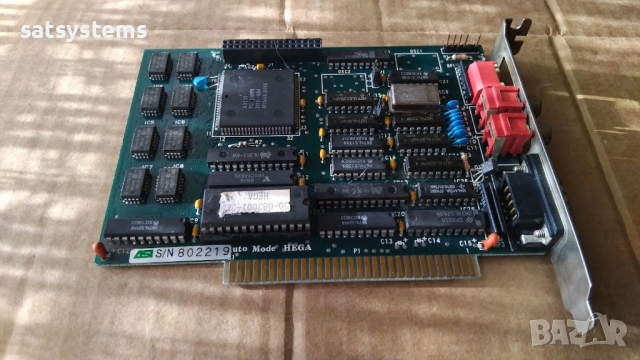 Ретро видео карта PC Chips G3101 (Paradise PEGA 1A ) 256KB 8-bit ISA, снимка 5 - Видеокарти - 54009711