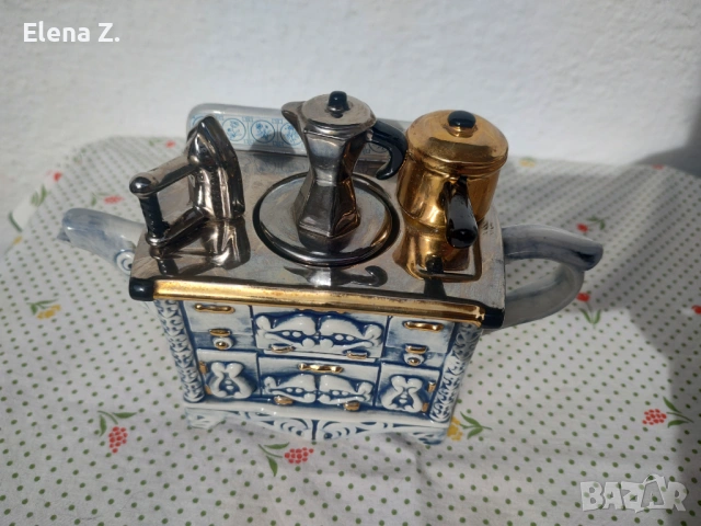 French stove колекционерски ръчно изработен чайник Swineside, снимка 7 - Декорация за дома - 53569692