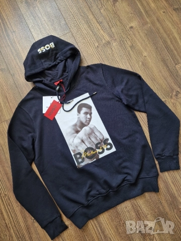 Мъжки суитчър HUGO BOSS & MOHAMMED ALI размер S M L XL 2XL, снимка 2 - Суичъри - 51709609