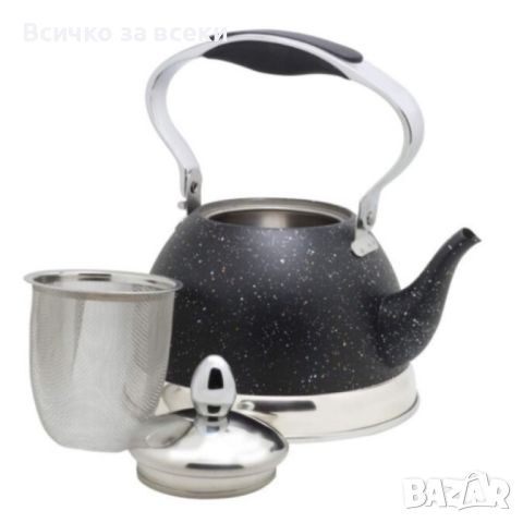 Висококачествен чайник с фина цедка, 1L, снимка 3 - Аксесоари за кухня - 45512612