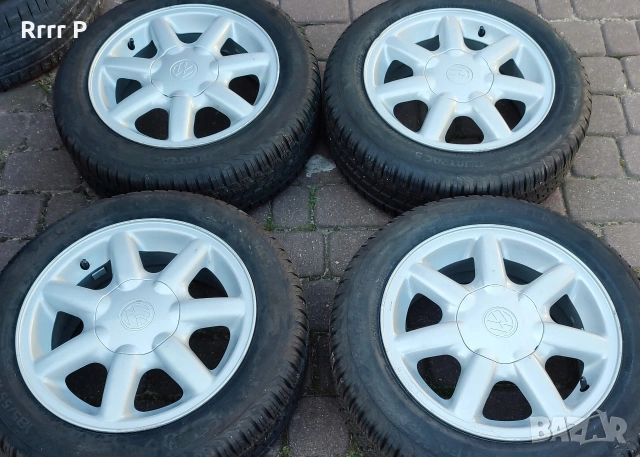 Оригинални лети джанти VW Golf 3 4x100 с летни гуми Hankook 185/50/14