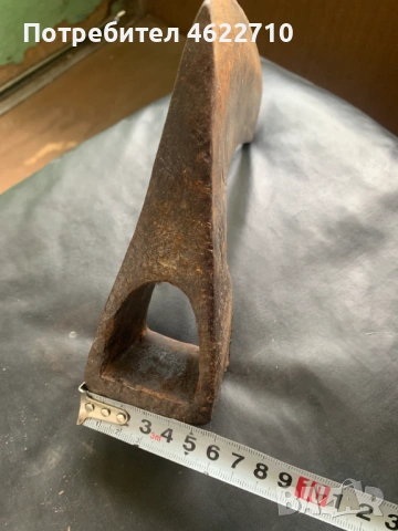 стара брадва с маркировки, снимка 3 - Антикварни и старинни предмети - 53433241