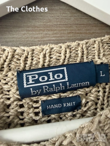 Пуловер Ralph Lauren Hand Knit - L-XL размер, снимка 3 - Блузи с дълъг ръкав и пуловери - 53441592