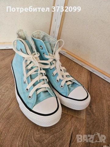 Високи кецове Convers, светло сини. Размер -36ти.