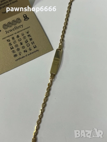 Детска златна гривна 14К