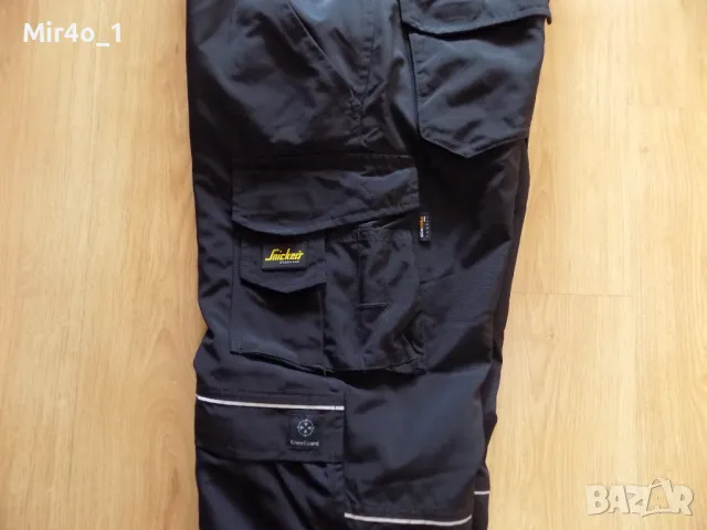 зимен работен панталон snickers cordura fabric work wear долнище оригинален мъжки черен размер 48, снимка 5 - Спортни дрехи, екипи - 48396759