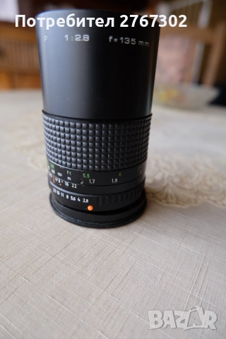 Carl Zeiss Jena 135mm f2.8 Lens. Prakticar Mount, снимка 4 - Обективи и филтри - 53924625