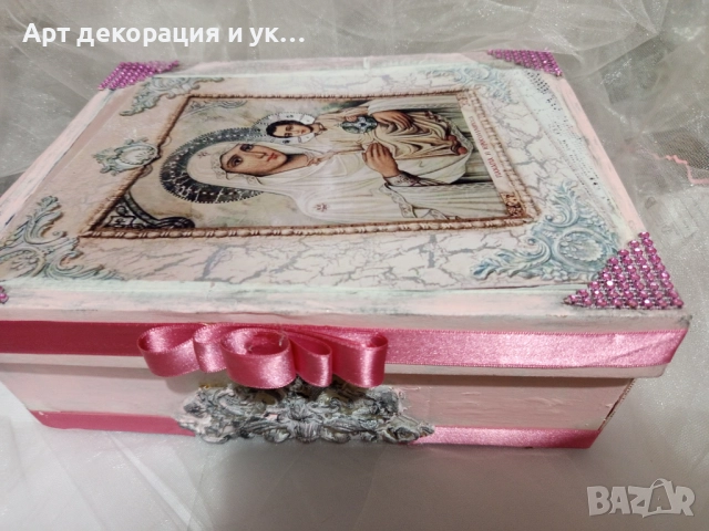 Арт кутия за аксесоари за Кръщене Св. Богородица, снимка 2 - Декорация - 52741287