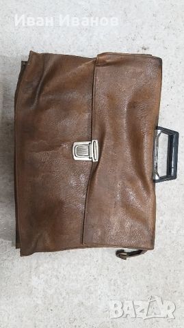 Ретро кожена чанта от СОЦА, снимка 3 - Антикварни и старинни предмети - 45829104
