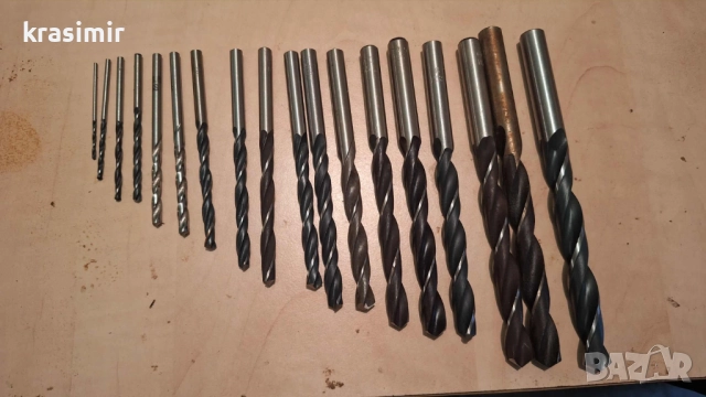 свредла 18 броя.