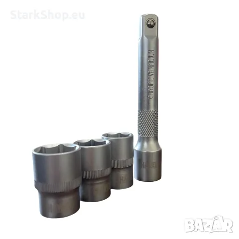 Динамометричен ключ с вложки и удължител 1/2 28 – 210 Nm  17 19 21мм, снимка 5 - Ключове - 50005407