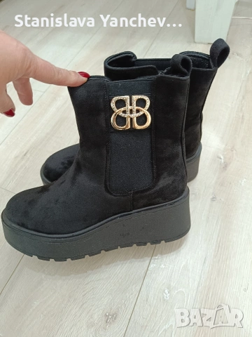 Дамски зимни боти на платформа , снимка 3 - Дамски боти - 53579073