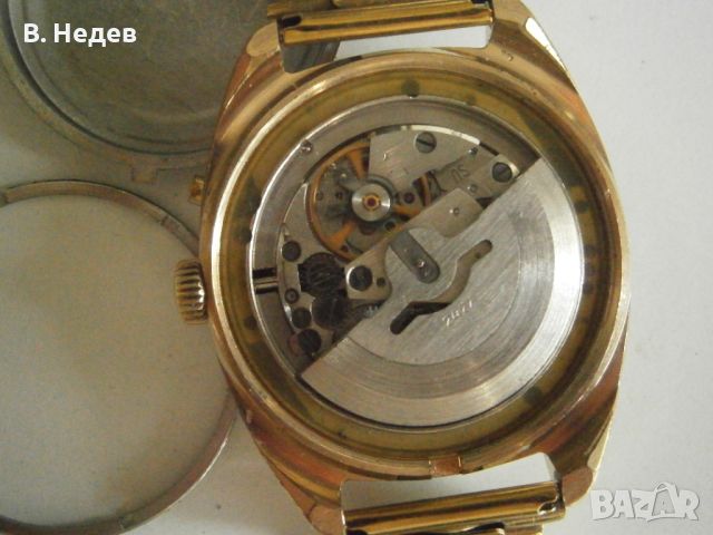 SLAVA, automatic, cal. 2427, made in USSR, case 37mm, TOP!, снимка 9 - Мъжки - 46493510