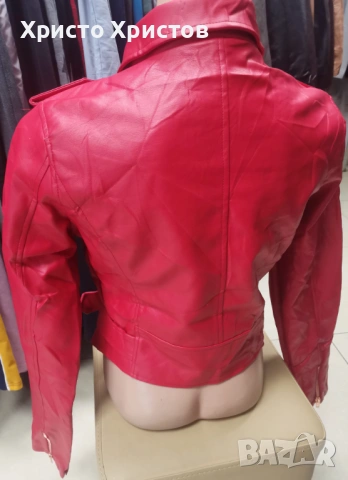 Дамско кожено яке FASHION NOVA Размер M, снимка 5 - Якета - 53335769