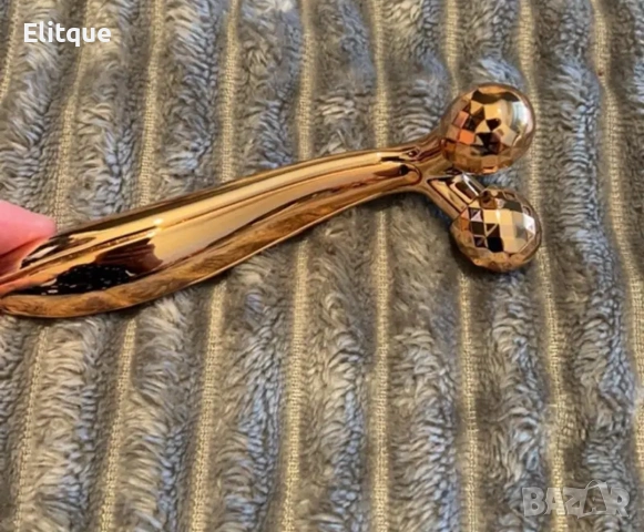 Масажен стик за лице 24K с две вибриращи топки 