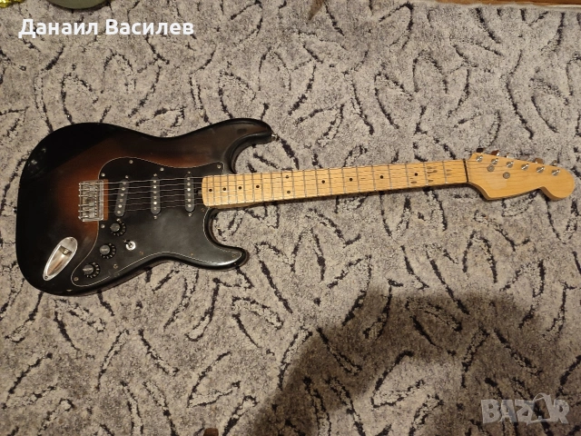 Винтидж 70’s S-Style електрическа китара – 3-позиционен ключ, възможно японско OEM производство