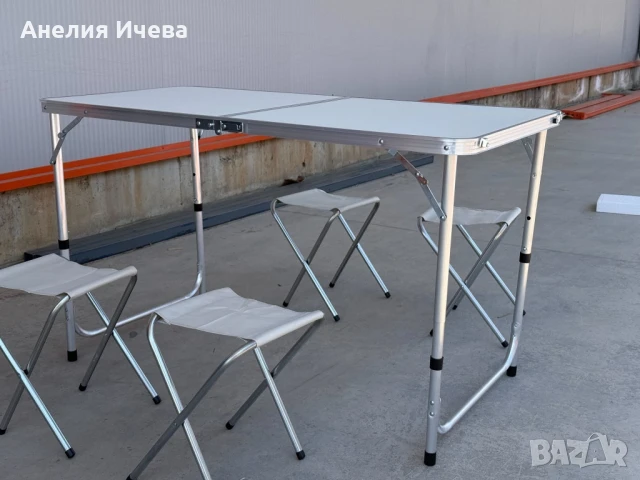 Комплект Сгъваема Маса и Столове , снимка 4 - Къмпинг мебели - 50479161