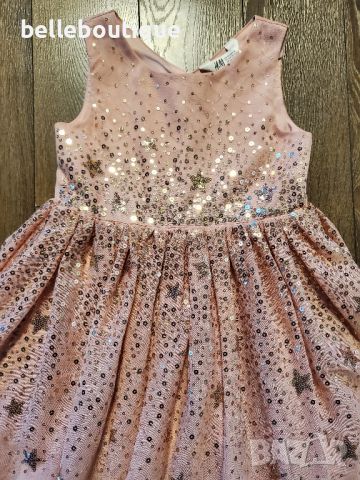 Празнична рокля с искрящи пайети 104 см., 3-4 год. , снимка 5 - Детски рокли и поли - 46461245