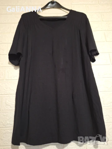 СТРАХОТНА ТУНИКА ЧЕРЕН ЦВЯТ 3XL-4XL, снимка 2 - Туники - 51241270