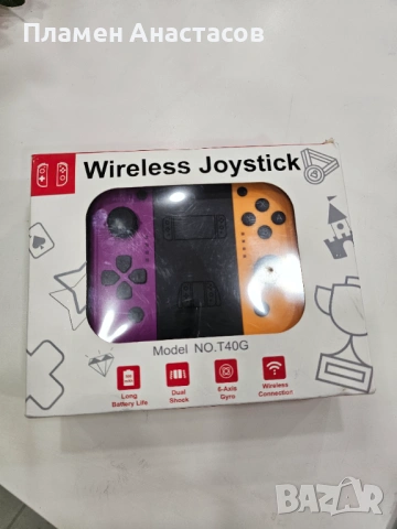 T40G безжичен геймпад – Bluetooth контролер за Nintendo Switch и други устройства, снимка 4 - Аксесоари - 52973334