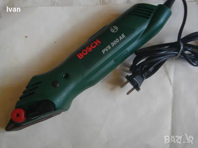 BOSCH PVS300AE Швейцарски оригинален 2004г. Мини лентов шлайф двустранен Made in Switzerland 300Вата, снимка 3 - Други инструменти - 46884072