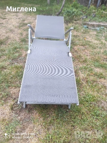 Сгъваем алуминиев стол шезлонг, снимка 4 - Къмпинг мебели - 51170402