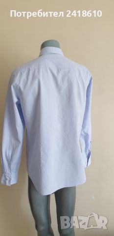 Hugo Boss HUGO Kason Slim Fit Pique Cotton Mens Size 42/ 16 / 1/2 L НОВО! ОРИГИНАЛ! Мъжка Риза!, снимка 9 - Ризи - 46170935