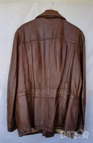 Мъжка стилна от естествена кожа шуба  спортно елегантна., снимка 3 - Якета - 50352621