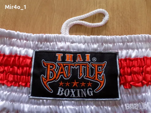 Къси панталони thai battle boxing mma шорти гащета бокс муай тай лъскави оригинални мъжки XL, снимка 5 - Спортни дрехи, екипи - 49756988
