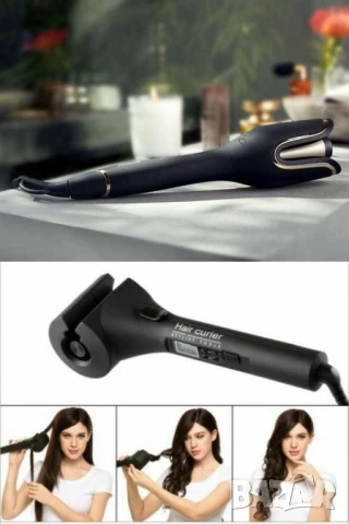 Високотехнологична керамична преса за къдрене на коса с LED дисплей