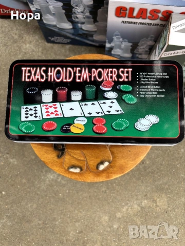 Покер комплект в метална кутия