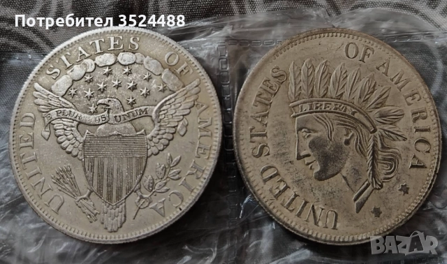 Монети , American Liberty,One dollar, E Pluribus Unum, снимка 4 - Нумизматика и бонистика - 52297201