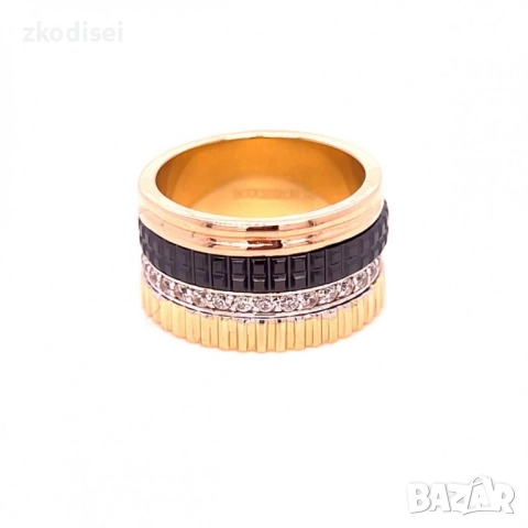 Златен дамски пръстен Boucheron 8,53гр. размер:54 14кр. проба:585 модел:34595-1, снимка 2 - Пръстени - 52533764