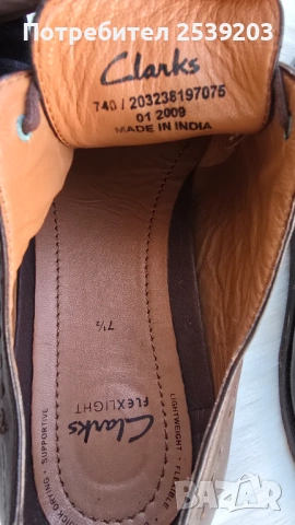 Мъжки обувки Clarks №42, снимка 7 - Официални обувки - 53910846