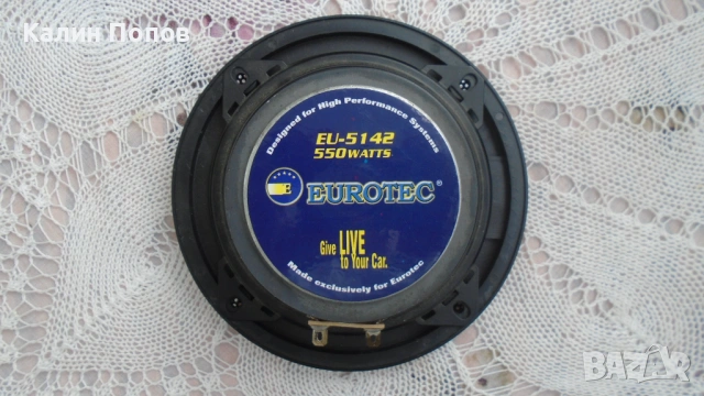 Говорител за кола с решетка - EUROTEC, снимка 2 - Тонколони - 53531152