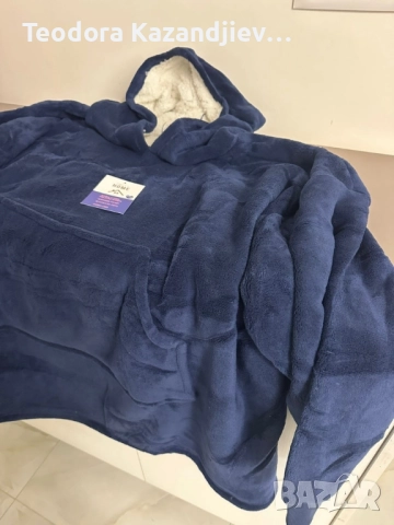 🧣 Дебело зимно одеяло с ръкави и качулка TOP QUALITY HOME SWEET, снимка 9 - Олекотени завивки и одеяла - 52539487